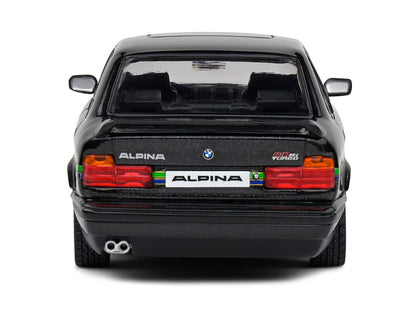 1994 BMW E34 Alpina B10 BiTurbo Black Metallic with Green Graphics 1/43 Diecast Model Car