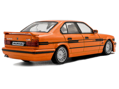 1994 BMW E34 Alpina B10 BiTurbo Orange Metallic with Black Stripes 1/43 Diecast Model Car