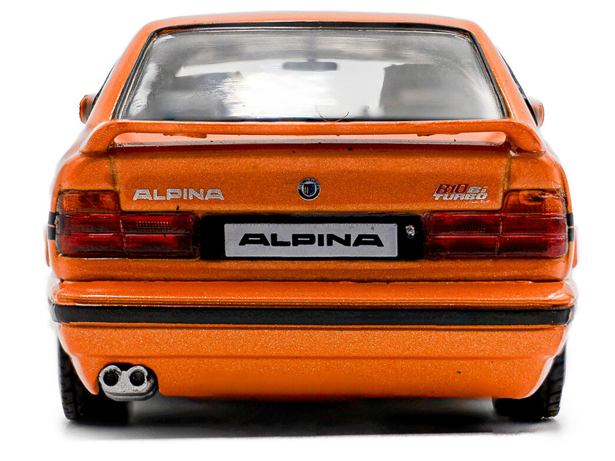 1994 BMW E34 Alpina B10 BiTurbo Orange Metallic with Black Stripes 1/43 Diecast Model Car