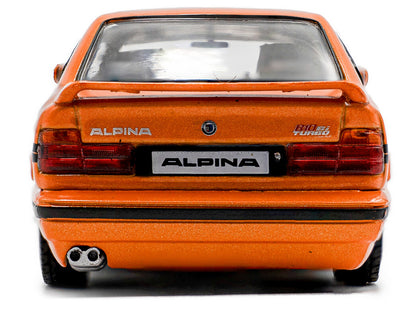 1994 BMW E34 Alpina B10 BiTurbo Orange Metallic with Black Stripes 1/43 Diecast Model Car