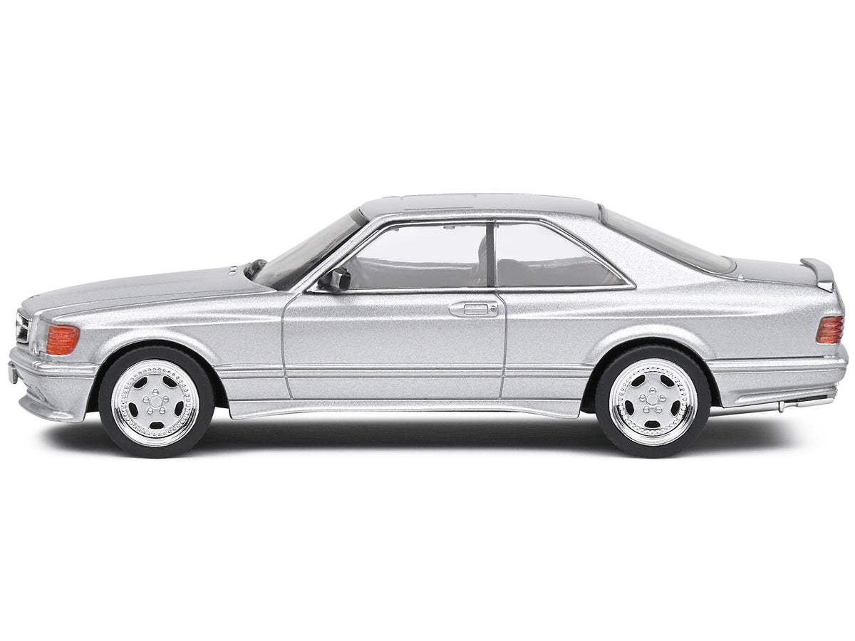 1990 Mercedes-Benz 560 SEC AMG WideBody Silver Metallic 1/43 Diecast Model Car