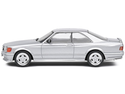 1990 Mercedes-Benz 560 SEC AMG WideBody Silver Metallic 1/43 Diecast Model Car