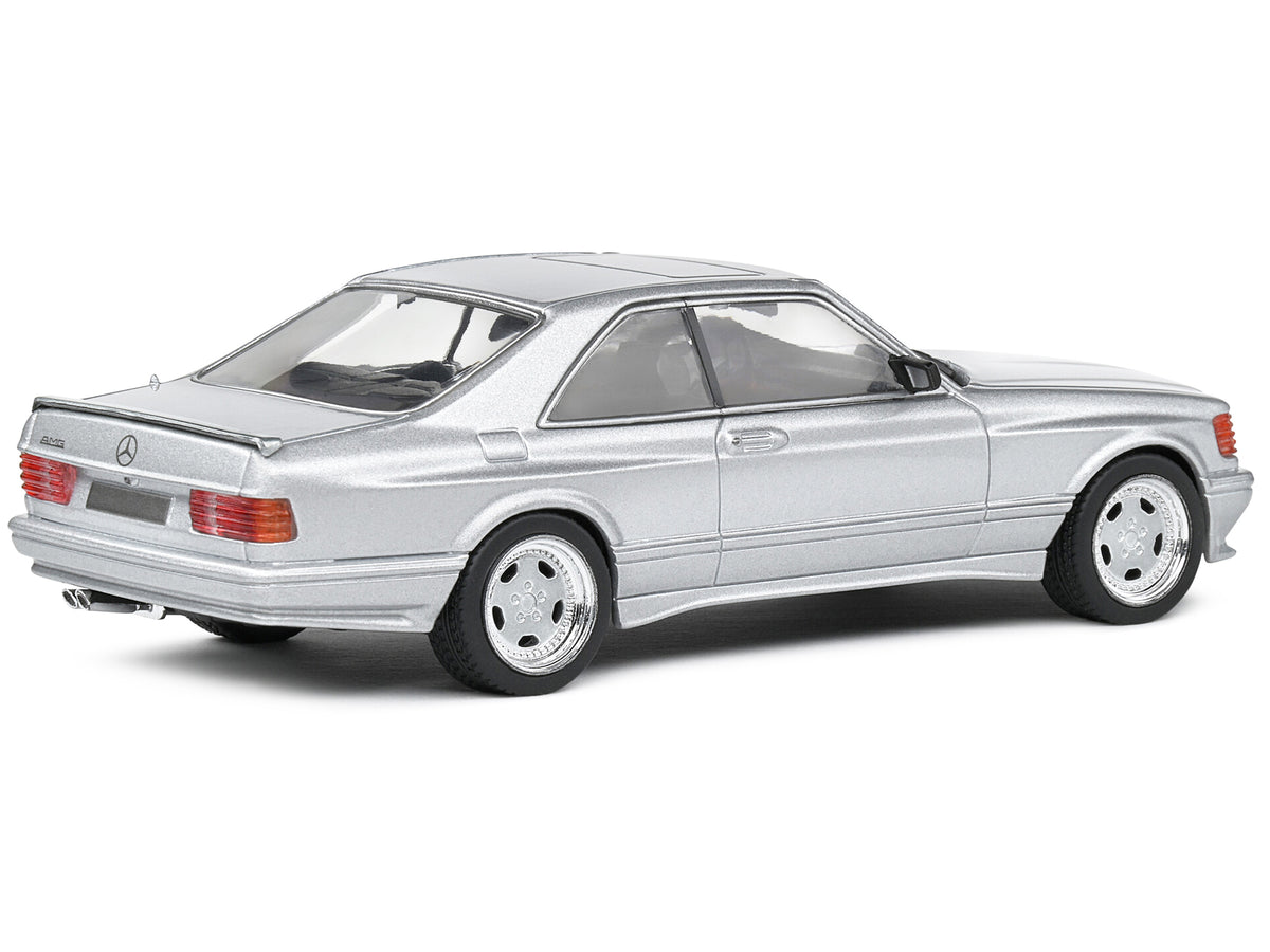 1990 Mercedes-Benz 560 SEC AMG WideBody Silver Metallic 1/43 Diecast Model Car