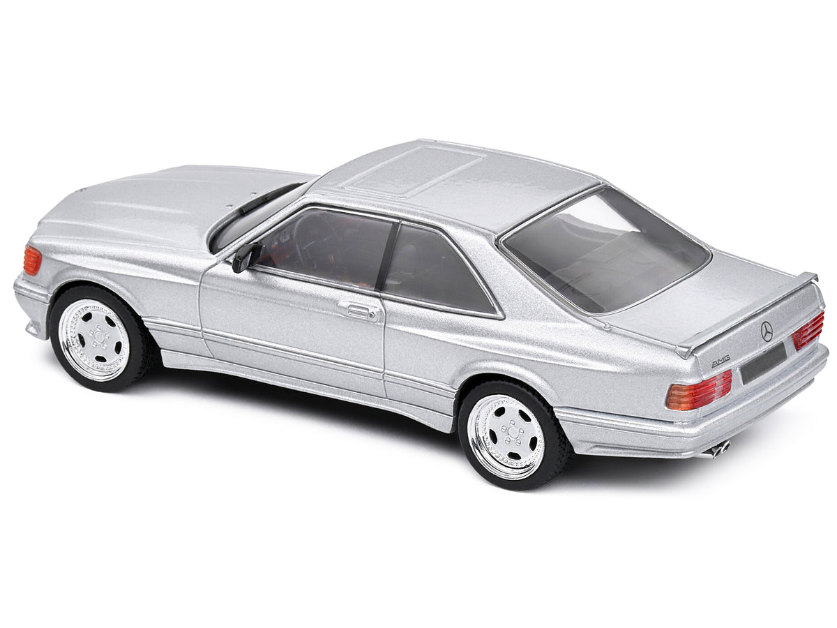 1990 Mercedes-Benz 560 SEC AMG WideBody Silver Metallic 1/43 Diecast Model Car