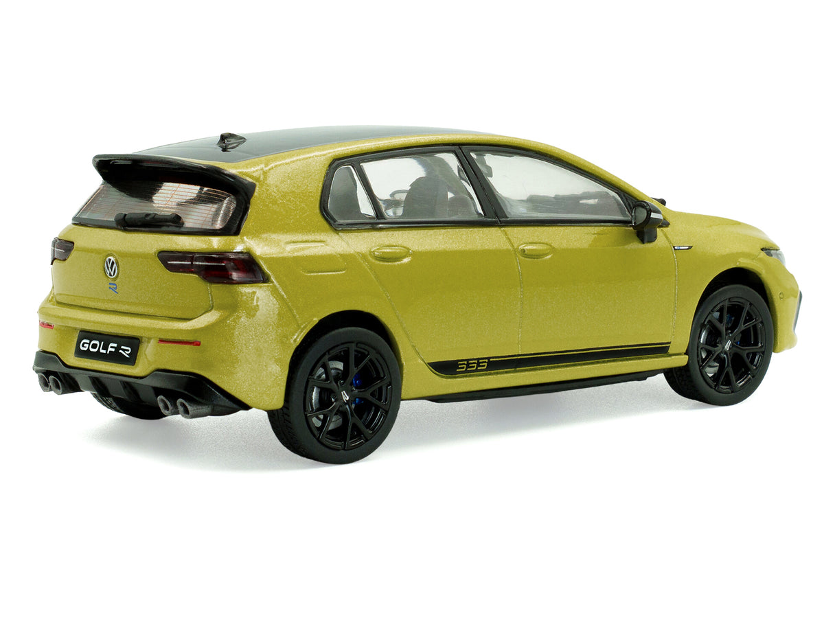 2023 Volkswagen Golf R 333 Limited Edition Lime Yellow Metallic with Black Top 1/43 Diecast Model Car