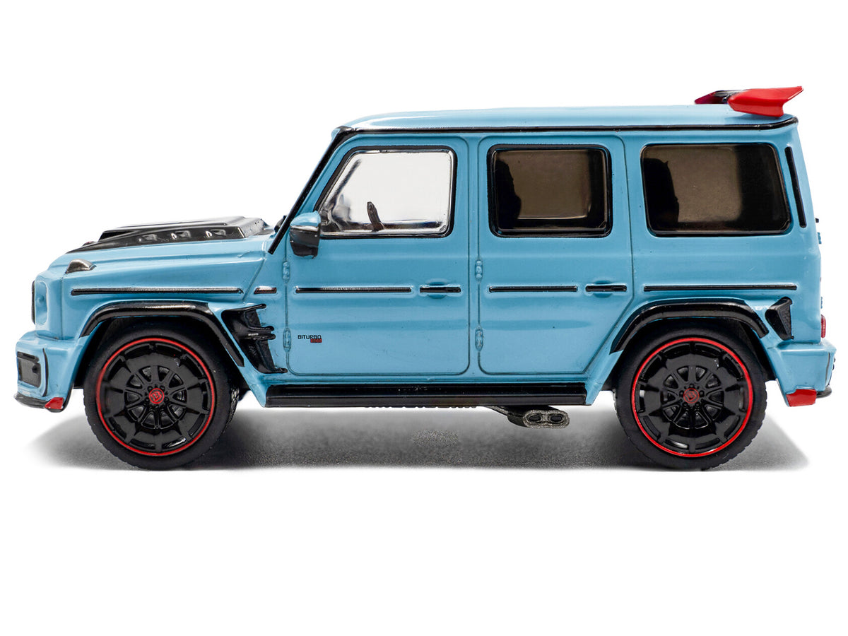 2021 Brabus Rocket 900 China Blue with Black Hood 1/43 Diecast Model Car