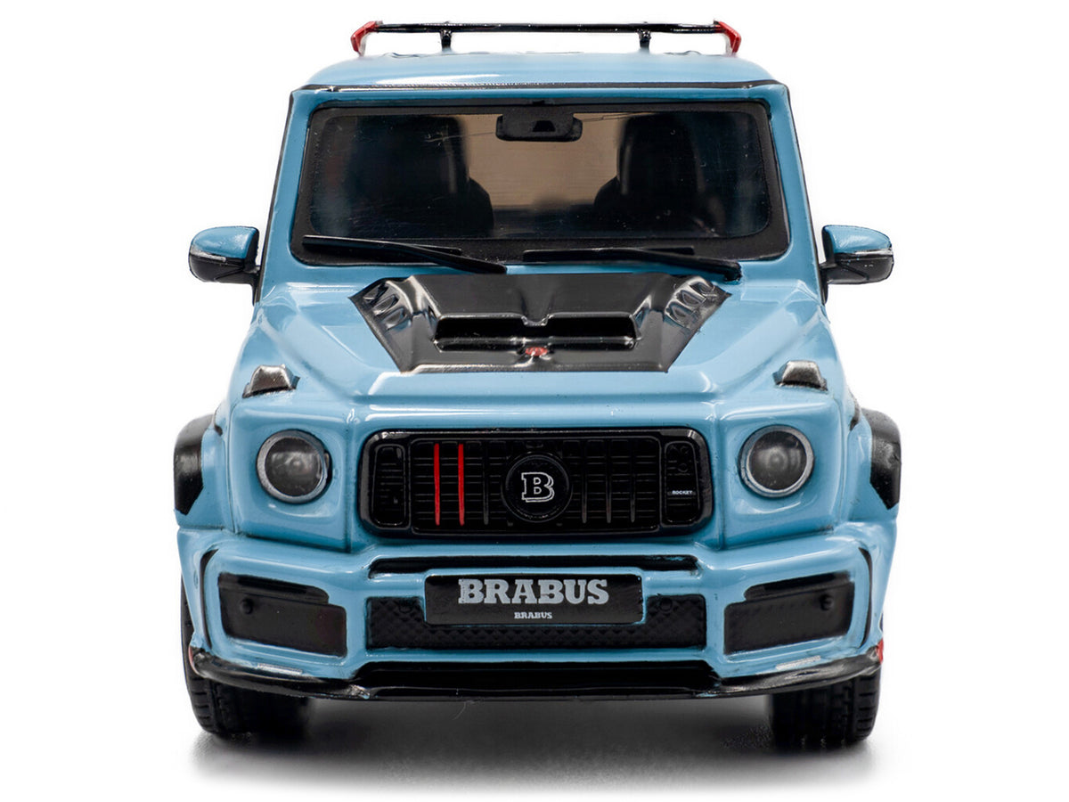 2021 Brabus Rocket 900 China Blue with Black Hood 1/43 Diecast Model Car