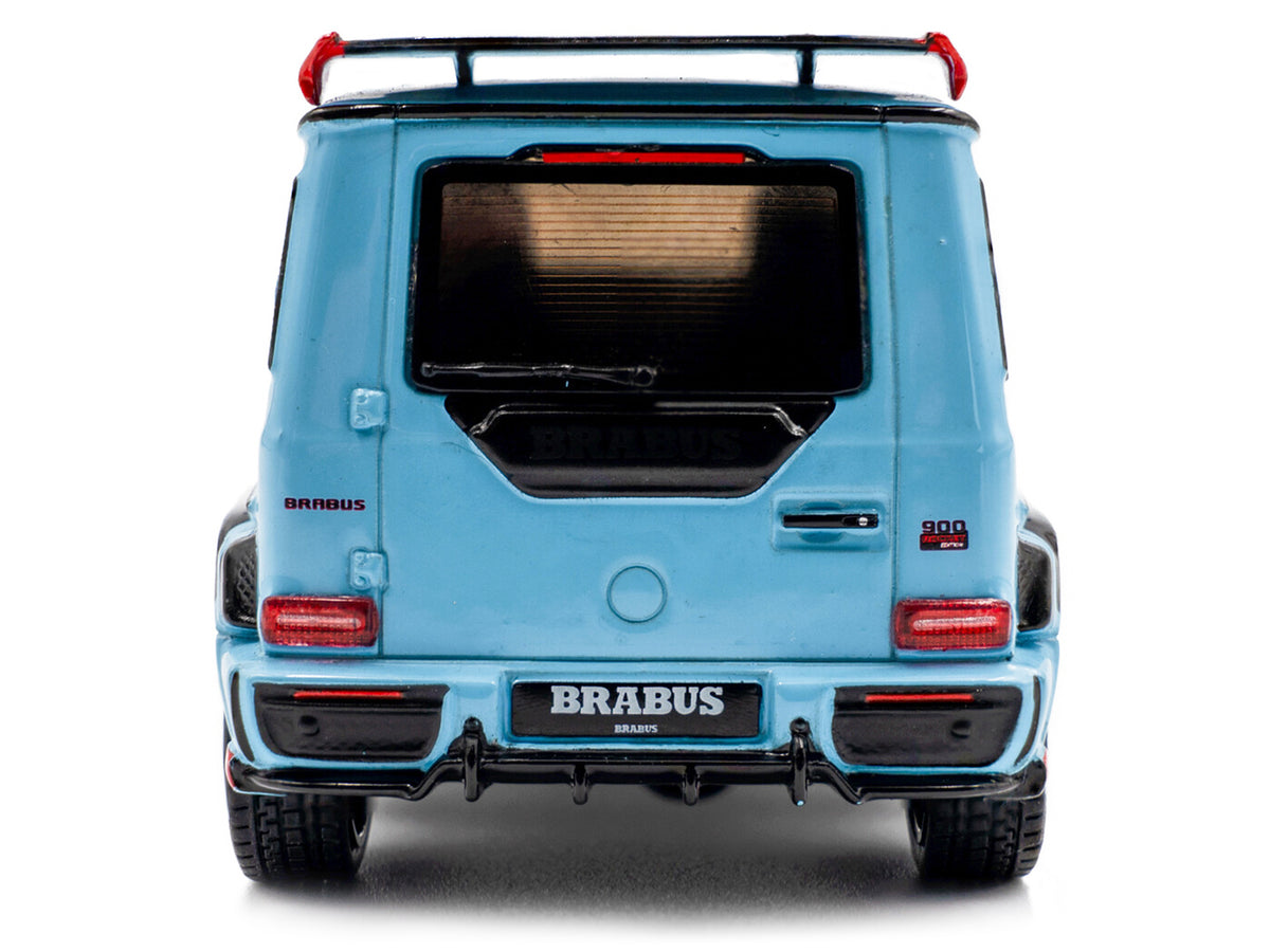 2021 Brabus Rocket 900 China Blue with Black Hood 1/43 Diecast Model Car