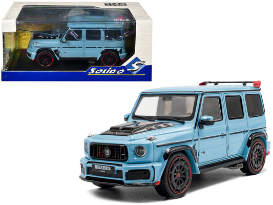 2021 Brabus Rocket 900 China Blue with Black Hood 1/43 Diecast Model Car