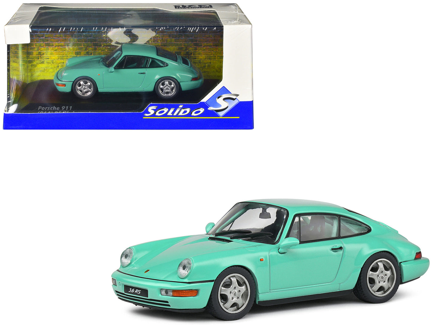 Porsche 911 (964) RS Clubsport Mint Green 1/43 Diecast Model Car
