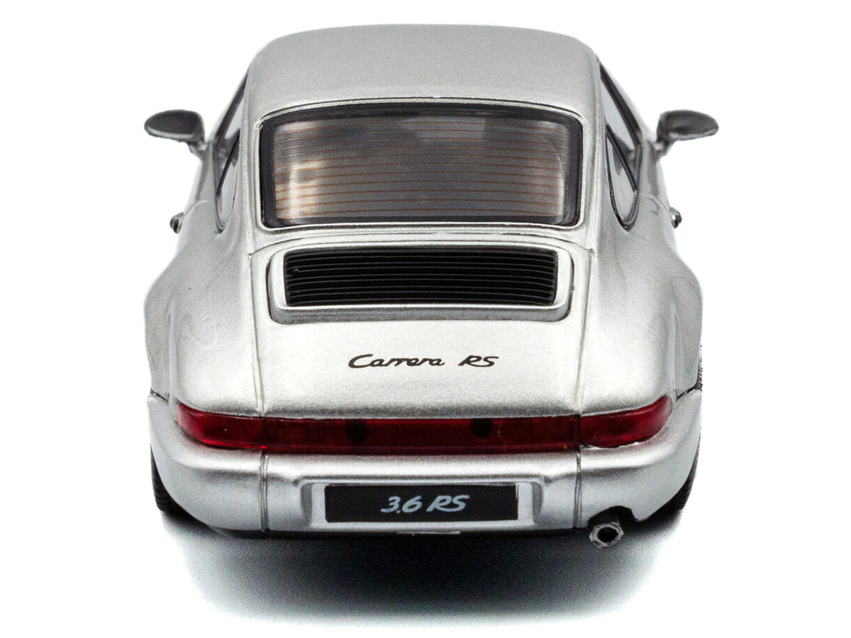 1994 Porsche 911 (964) RS Silver Metallic with Black Stripes 1/43 Diecast Model Car