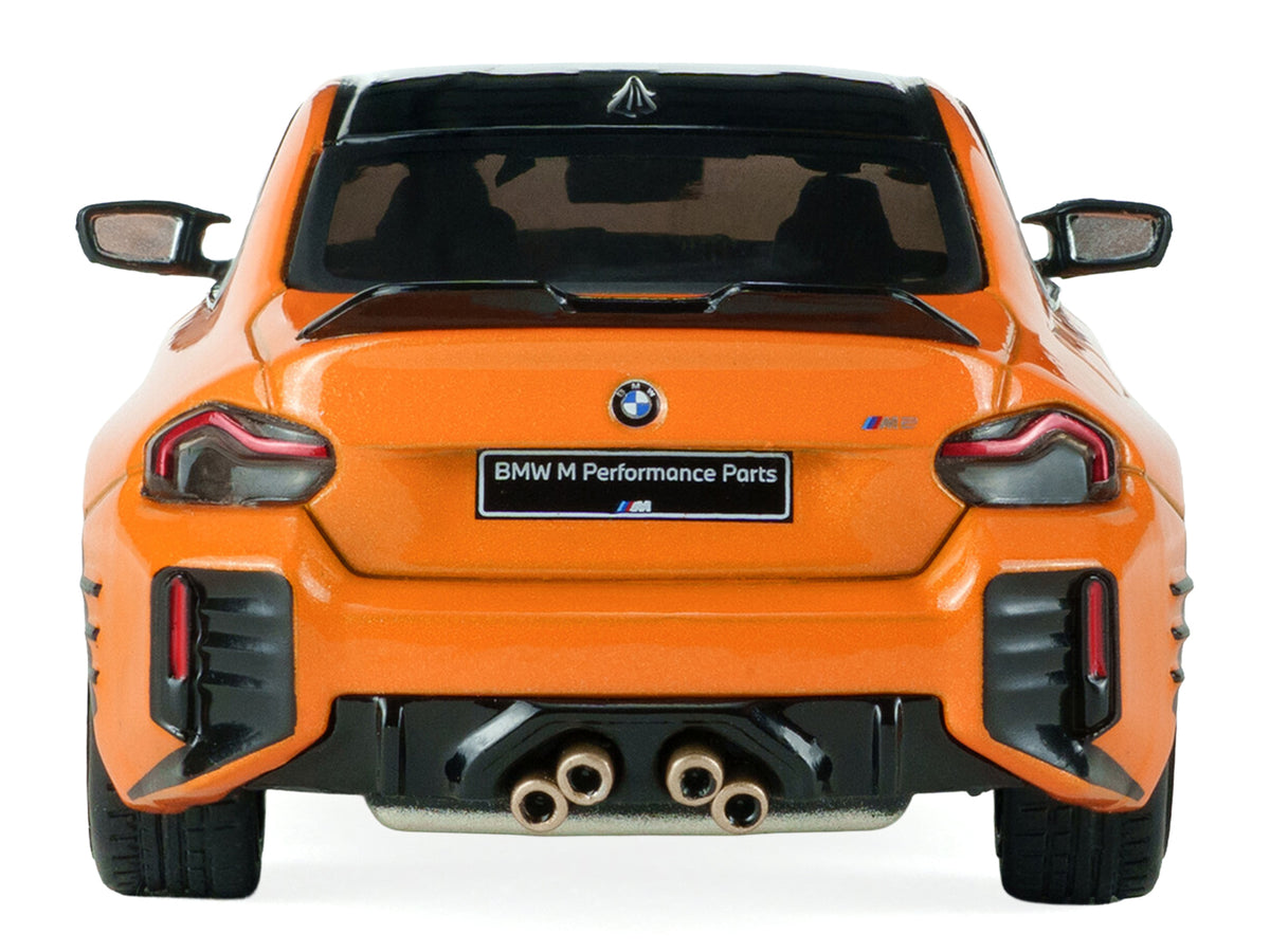 2024 BMW M2 M Performance Papaya Orange Metallic with Black Top 1/43 Diecast Model Car