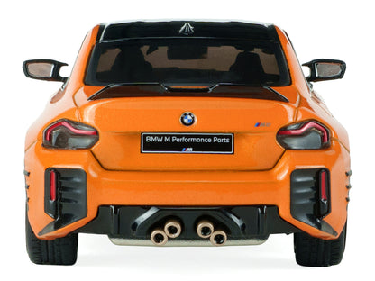 2024 BMW M2 M Performance Papaya Orange Metallic with Black Top 1/43 Diecast Model Car