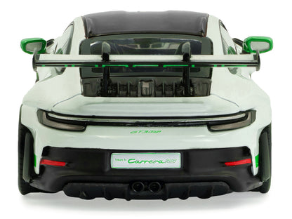 2023 Porsche 911 (992) GT3 RS "Tribute to Carrera RS Package" White with Green Stripes and Black Hood and Top 1/43 Diecast Model Car