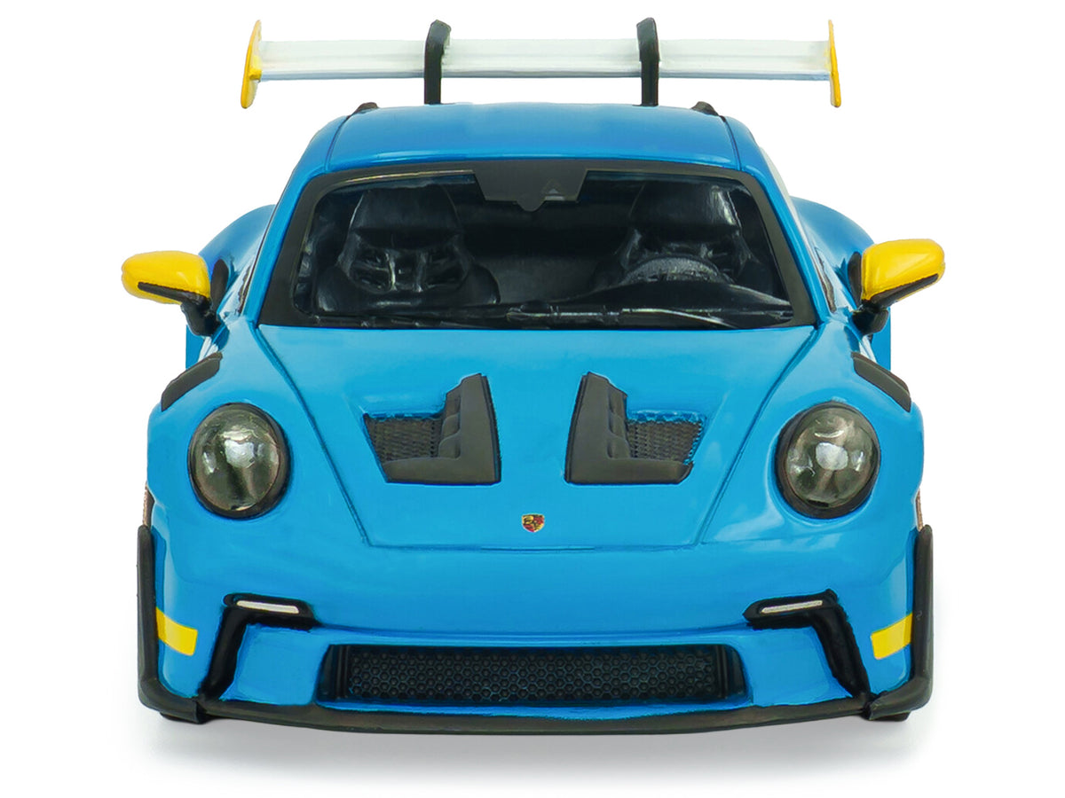 2023 Porsche 911 (992) GT3 RS "Tribute to 24 Hours of Daytona 2003" Riviera Blue with Yellow Stripes 1/43 Diecast Model Car