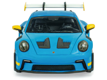 2023 Porsche 911 (992) GT3 RS "Tribute to 24 Hours of Daytona 2003" Riviera Blue with Yellow Stripes 1/43 Diecast Model Car