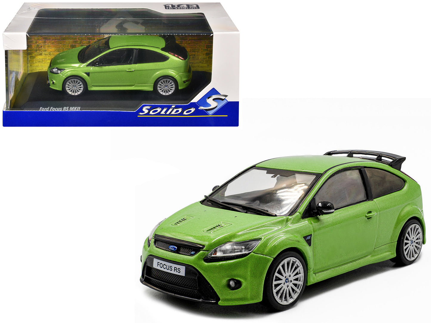 2010 Ford Focus MKII RS Ultimate Green Metallic 1/43 Diecast Model Car