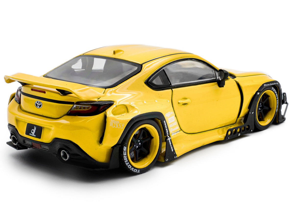2022 Toyota Pandem GR86 Yellow 1/43 Diecast Model Car