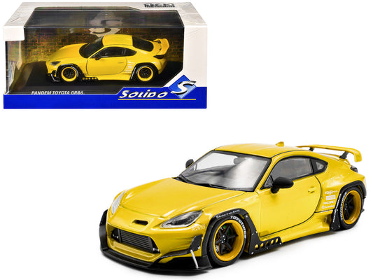 2022 Toyota Pandem GR86 Yellow 1/43 Diecast Model Car