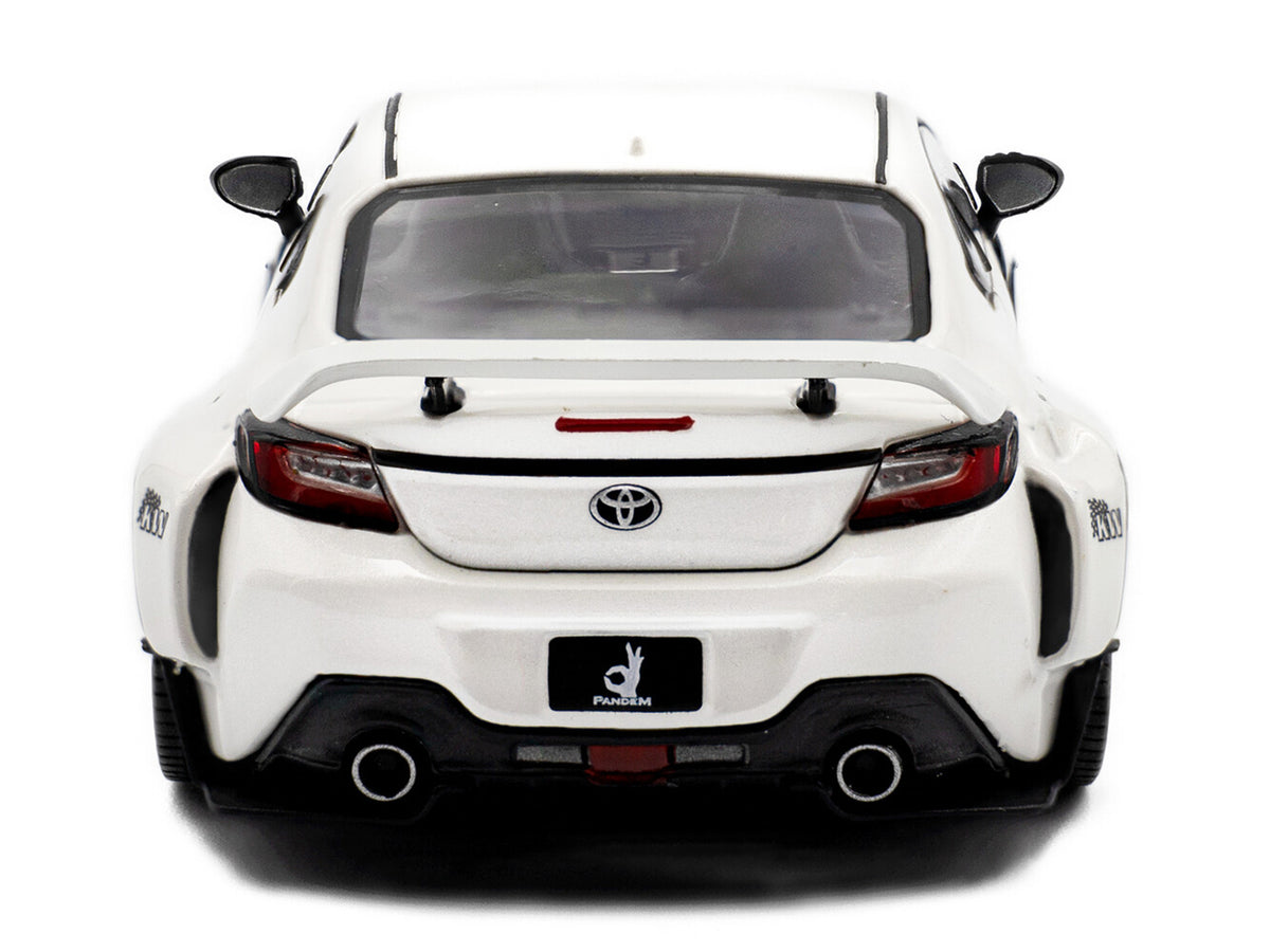 2022 Toyota Pandem GR86 White Metallic 1/43 Diecast Model Car