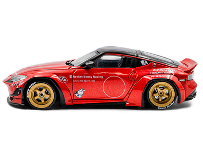 2022 Nissan Pandem Fairlady Z RHD (Right Hand Drive) Red Metallic with Black Top 1/43 Diecast Model Car