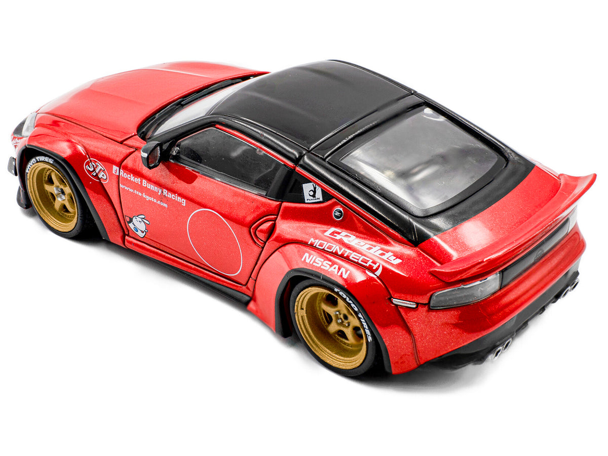2022 Nissan Pandem Fairlady Z RHD (Right Hand Drive) Red Metallic with Black Top 1/43 Diecast Model Car