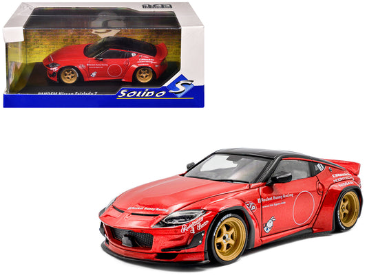 2022 Nissan Pandem Fairlady Z RHD (Right Hand Drive) Red Metallic with Black Top 1/43 Diecast Model Car