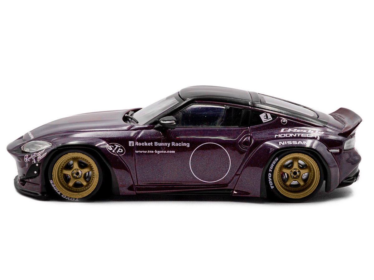 2022 Nissan Pandem Fairlady Z RHD (Right Hand Drive) Purple Metallic with Black Top 1/43 Diecast Model Car