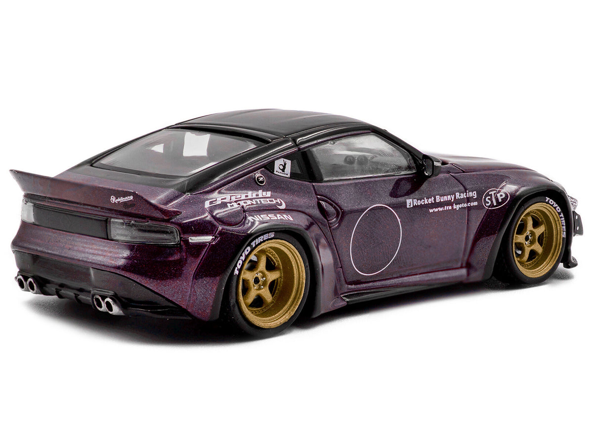 2022 Nissan Pandem Fairlady Z RHD (Right Hand Drive) Purple Metallic with Black Top 1/43 Diecast Model Car