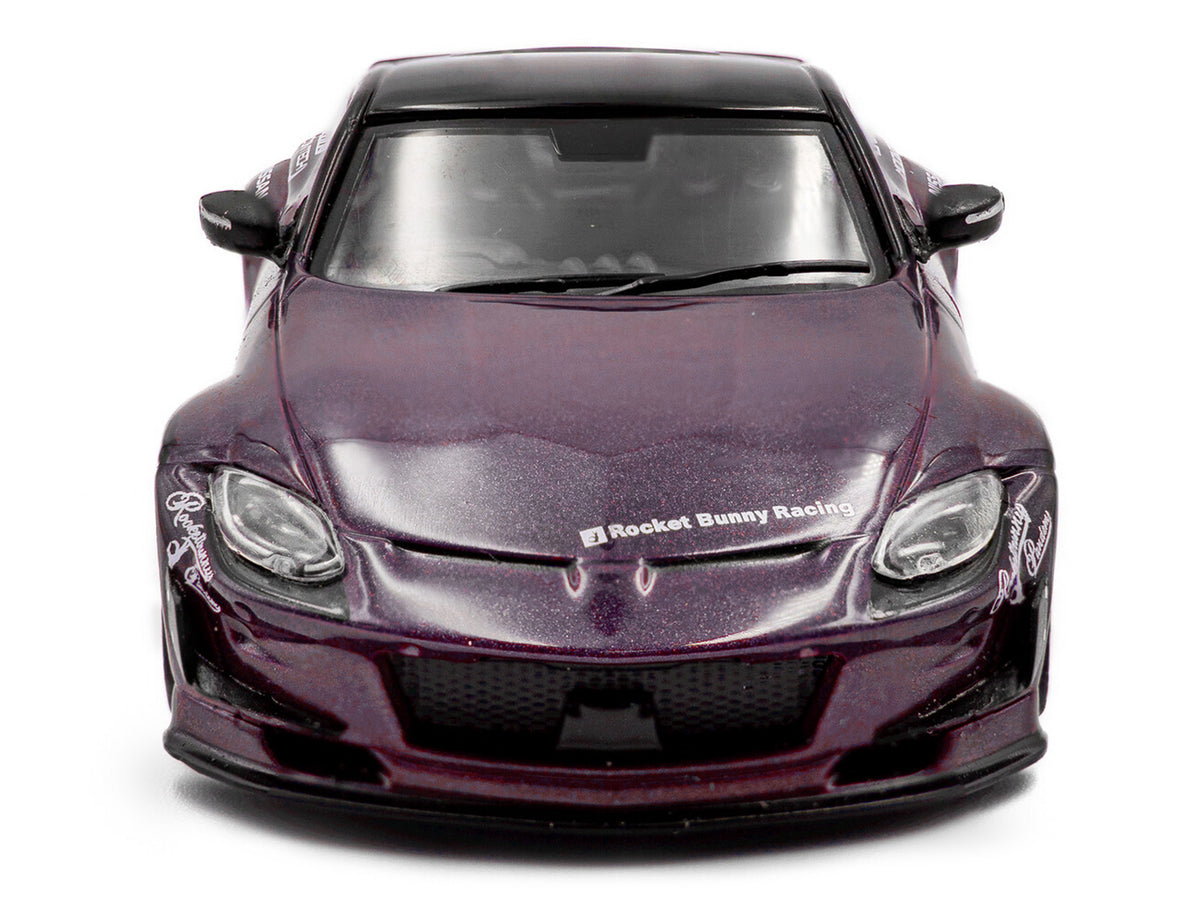 2022 Nissan Pandem Fairlady Z RHD (Right Hand Drive) Purple Metallic with Black Top 1/43 Diecast Model Car
