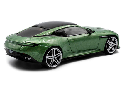2023 Aston Martin DB12 Coupe Iridescent Emerald Metallic with Black Top 1/43 Diecast Model Car