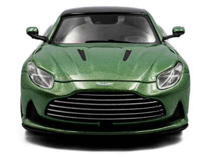 2023 Aston Martin DB12 Coupe Iridescent Emerald Metallic with Black Top 1/43 Diecast Model Car