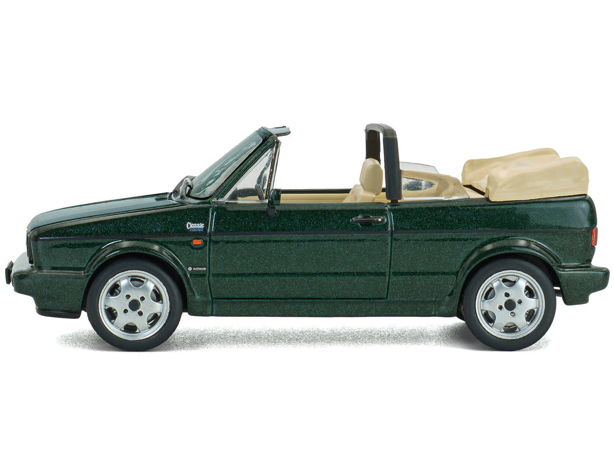 1992 Volkswagen Golf Cabrio Classic Line Classic Green Metallic 1/43 Diecast Model Car