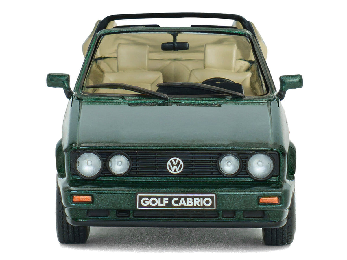 1992 Volkswagen Golf Cabrio Classic Line Classic Green Metallic 1/43 Diecast Model Car
