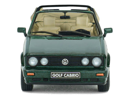1992 Volkswagen Golf Cabrio Classic Line Classic Green Metallic 1/43 Diecast Model Car