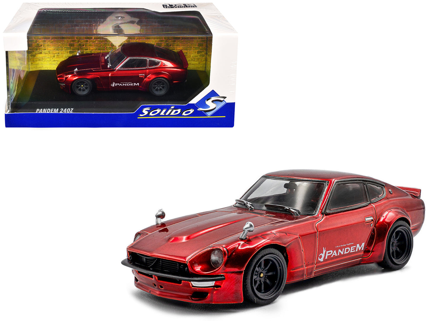 Datsun Pandem 240Z Red Metallic 1/43 Diecast Model Car
