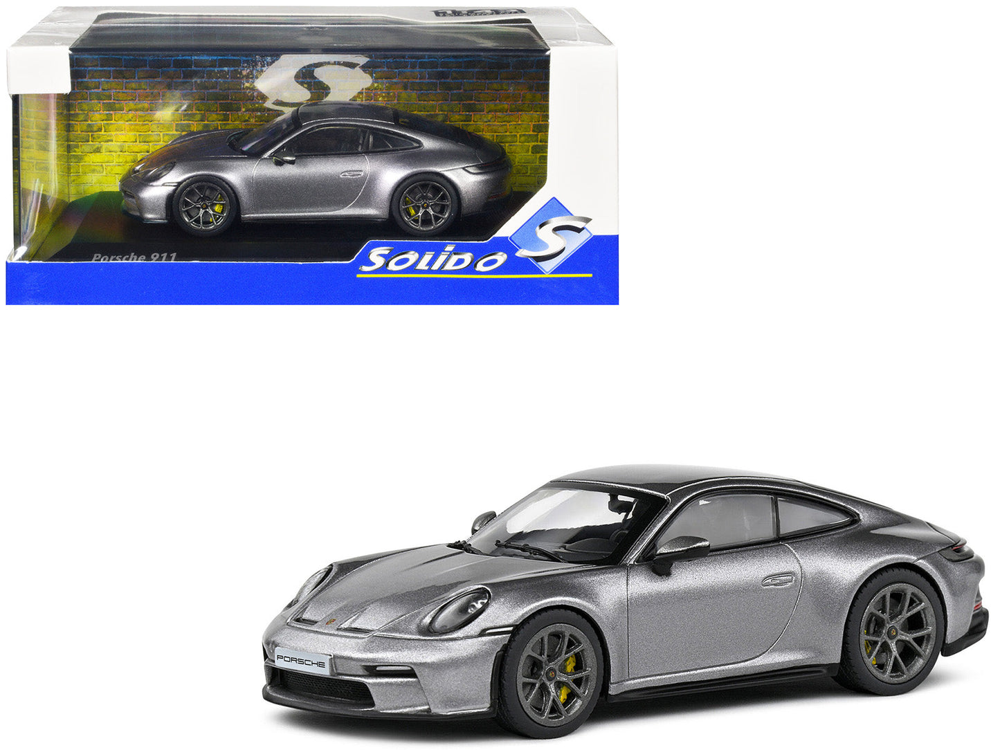 Porsche 911 (992) GT3 Touring GT Silver Metallic 1/43 Diecast Model Car