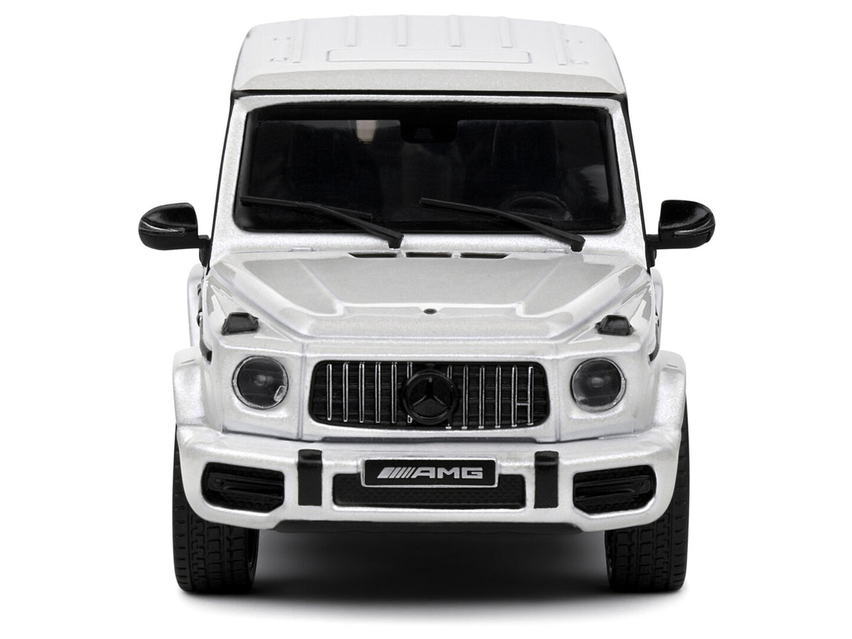 2022 Mercedes-Benz AMG G63 Diamond White Metallic with Graphics 1/43 Diecast Model Car