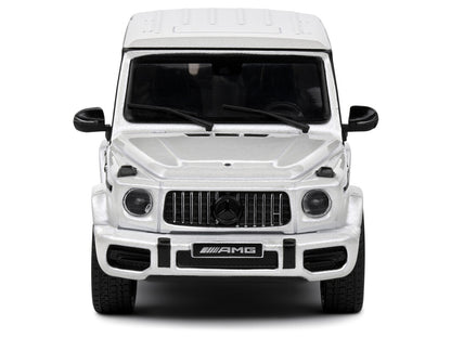 2022 Mercedes-Benz AMG G63 Diamond White Metallic with Graphics 1/43 Diecast Model Car