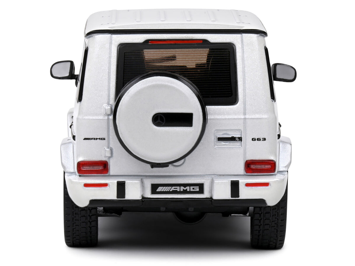 2022 Mercedes-Benz AMG G63 Diamond White Metallic with Graphics 1/43 Diecast Model Car