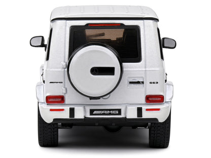 2022 Mercedes-Benz AMG G63 Diamond White Metallic with Graphics 1/43 Diecast Model Car