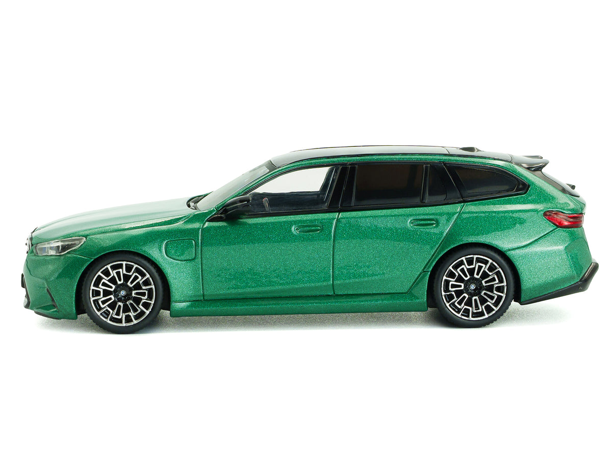 2024 BMW M5 Touring Isle Of Man Green Metallic with Black Top 1/43 Diecast Model Car