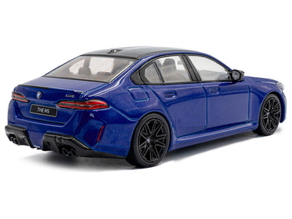 2024 BMW M5 Sedan Marina Bay Blue Metallic with Black Top 1/43 Diecast Model Car