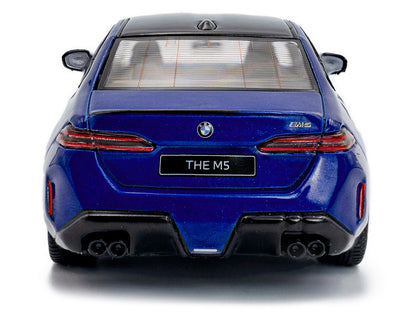 2024 BMW M5 Sedan Marina Bay Blue Metallic with Black Top 1/43 Diecast Model Car