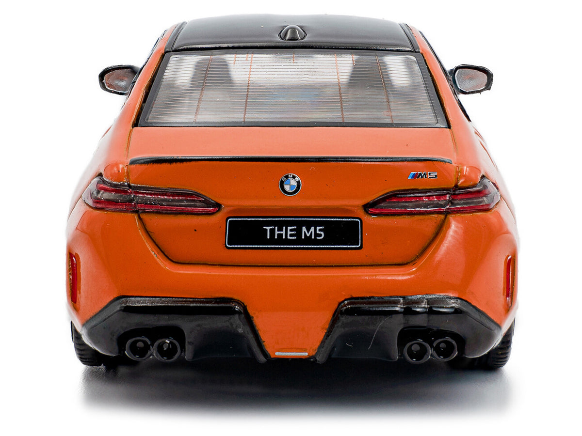 2024 BMW M5 Sedan Fire Orange III with Black Top 1/43 Diecast Model Car