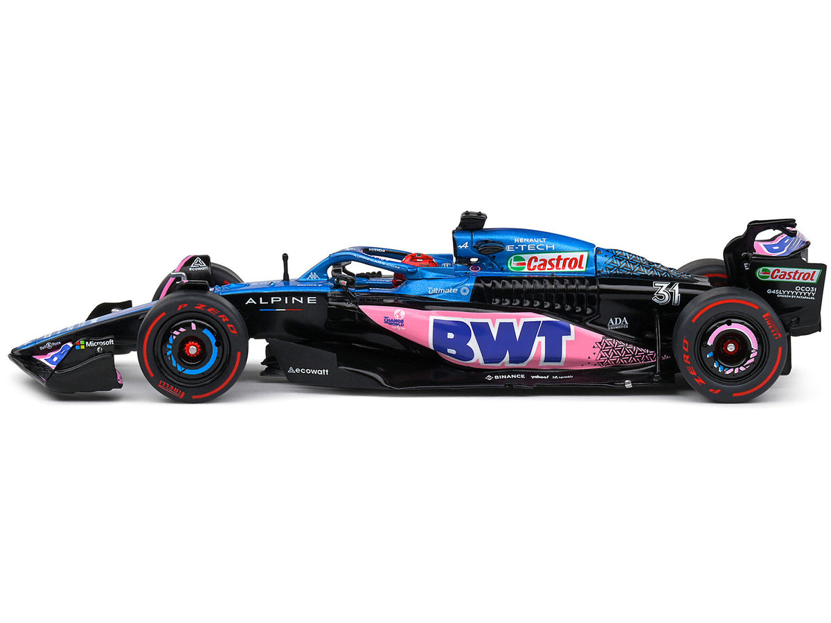 Alpine A523 #31 Esteban Ocon "BWT" 3rd Place "Formula One F1" Monaco GP (2023) 1/43 Diecast Model Car