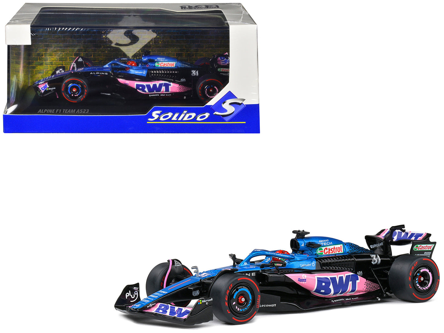 Alpine A523 #31 Esteban Ocon "BWT" 3rd Place "Formula One F1" Monaco GP (2023) 1/43 Diecast Model Car