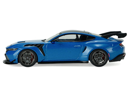 2025 Ford Mustang GTD Indulgent Blue Metallic with Black Top 1/43 Diecast Model Car