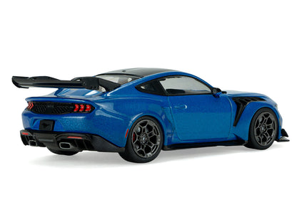 2025 Ford Mustang GTD Indulgent Blue Metallic with Black Top 1/43 Diecast Model Car