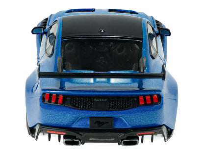2025 Ford Mustang GTD Indulgent Blue Metallic with Black Top 1/43 Diecast Model Car